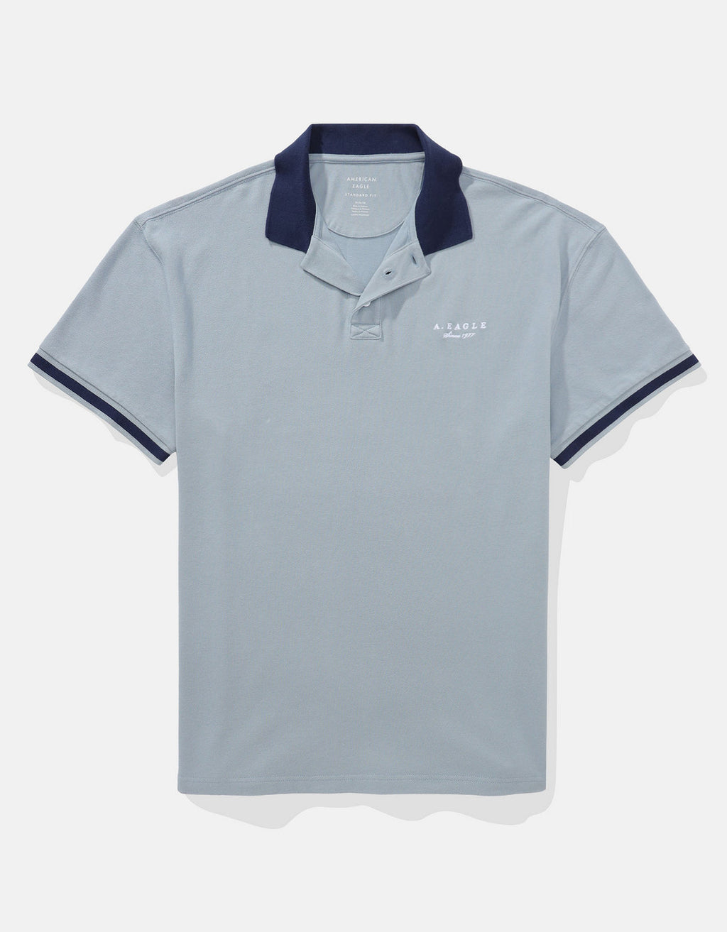 Camiseta Polo con Logo Ae - Azul 1165_4405_400_f