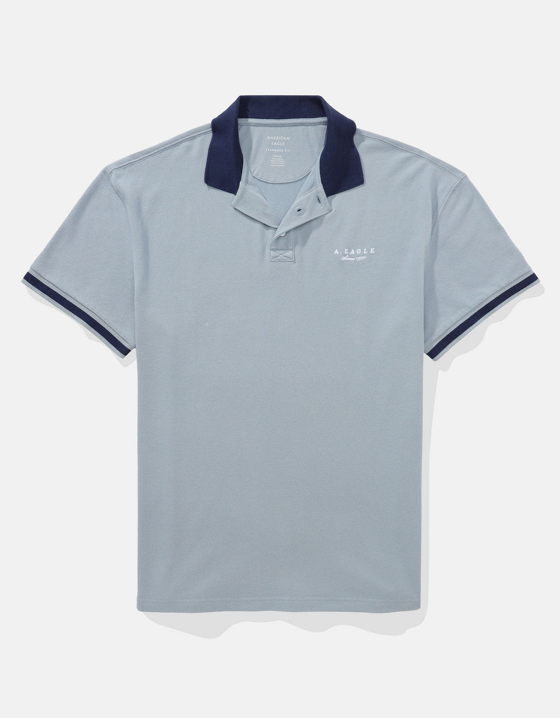 Camiseta Polo con Logo Ae - Azul 1165_4405_400_f