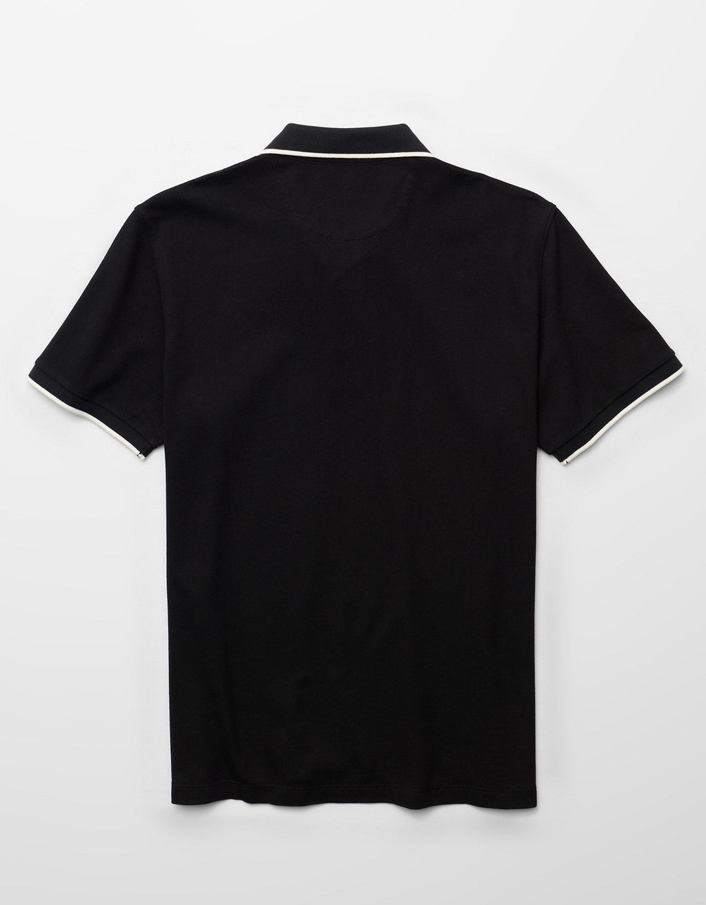 Polo de Piqué Elástico con Apariencia Desgastada para Hombre - Negro 1165_4559_001_b