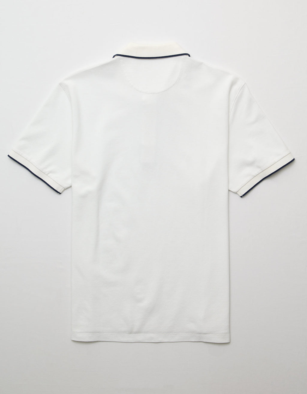 Polo de Piqué Elástico con Apariencia Desgastada para Hombre - Blanco 1165_4559_110_b