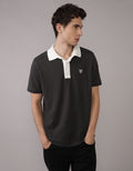 Camiseta Tipo Polo Slim Fit Ae - Negro 1165_4882_167_of