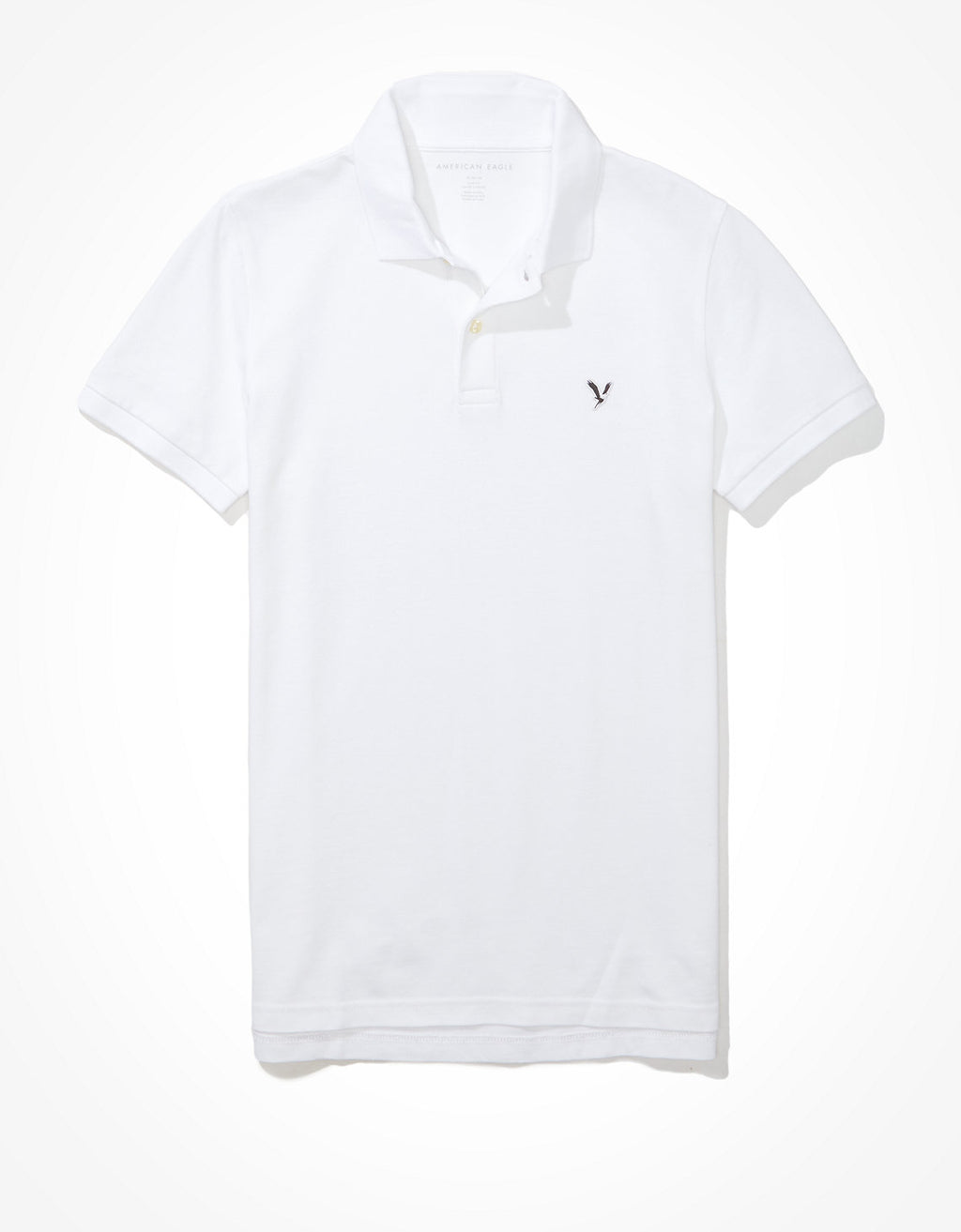 Camiseta Tipo Polo Slim Fit Ae - Blanco 1165_9146_100_f