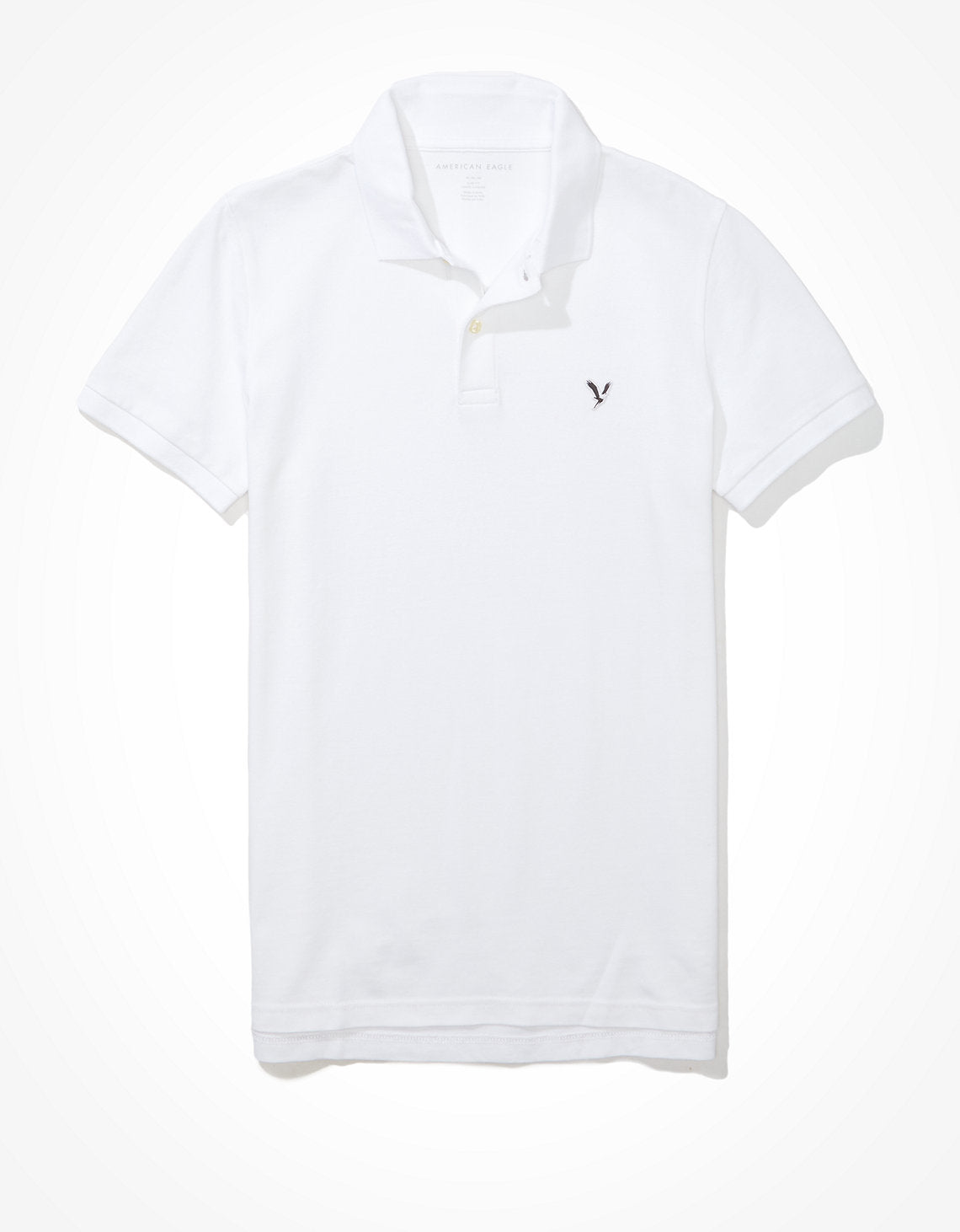 Camiseta Tipo Polo Slim Fit Ae - Blanco 1165_9146_100_f
