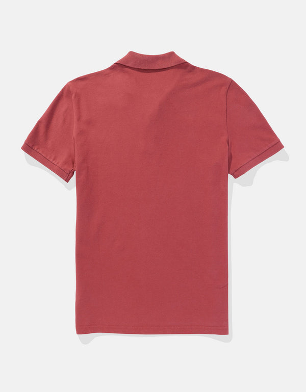 Camiseta Tipo Polo Slim Fit Ae - Café