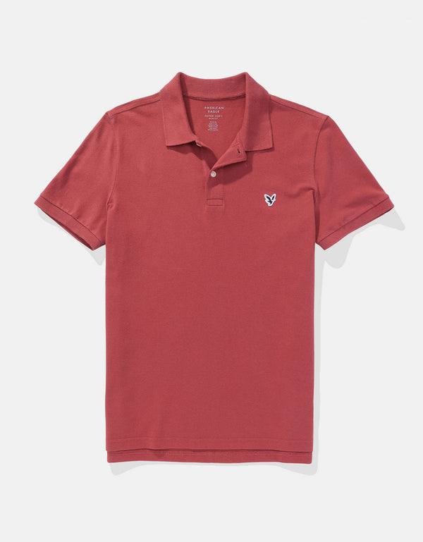 Camiseta Tipo Polo Slim Fit Ae - Café