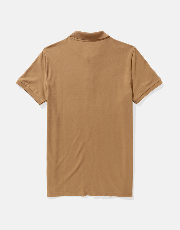 Camiseta Tipo Polo Slim Fit Ae - Caqui