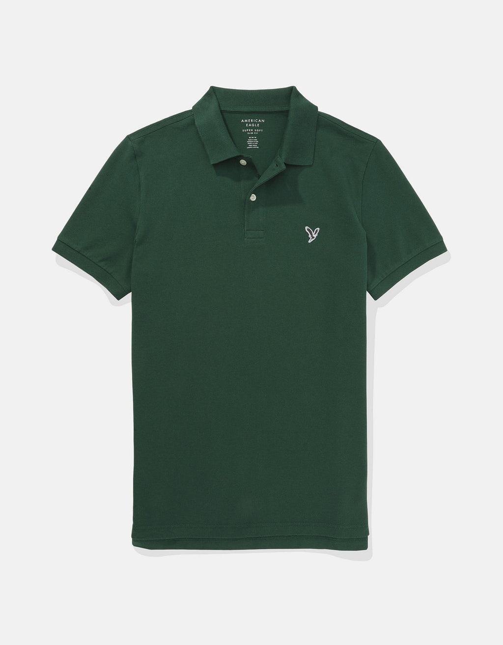 Camiseta Tipo Polo Slim Fit Ae - Verde 1165_9146_283_f