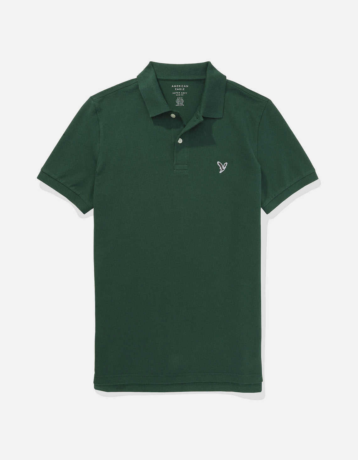 Camiseta Tipo Polo Slim Fit Ae - Verde 1165_9146_283_f