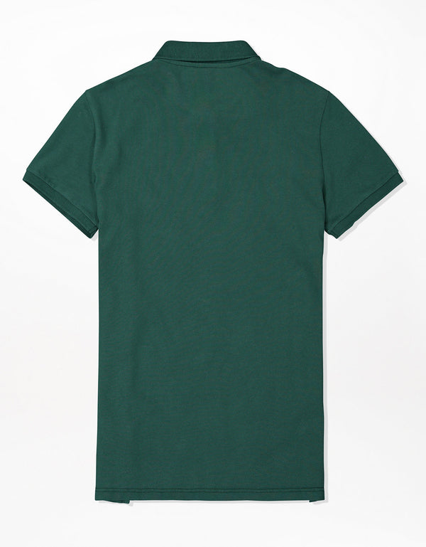 Camiseta Tipo Polo Slim Fit Ae - Verde