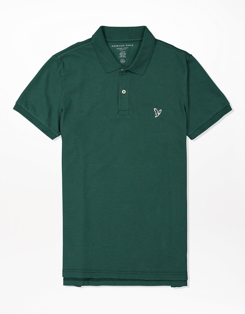 Camiseta Tipo Polo Slim Fit Ae - Verde 1165_9146_300_f