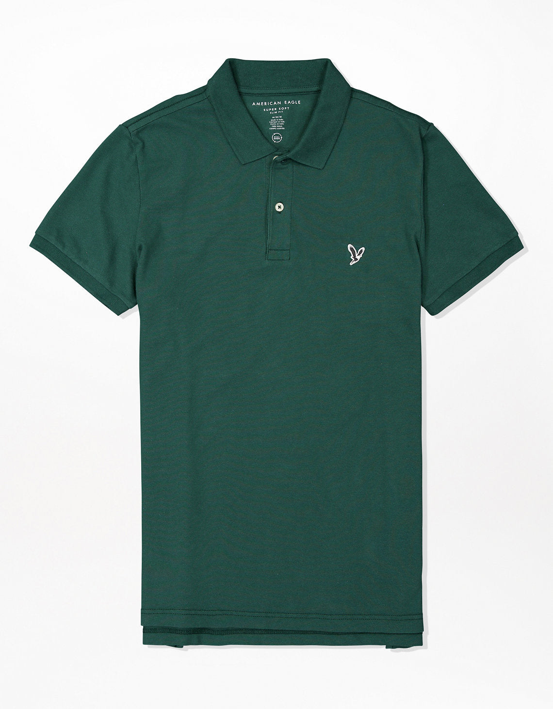 Camiseta Tipo Polo Slim Fit Ae - Verde 1165_9146_300_f