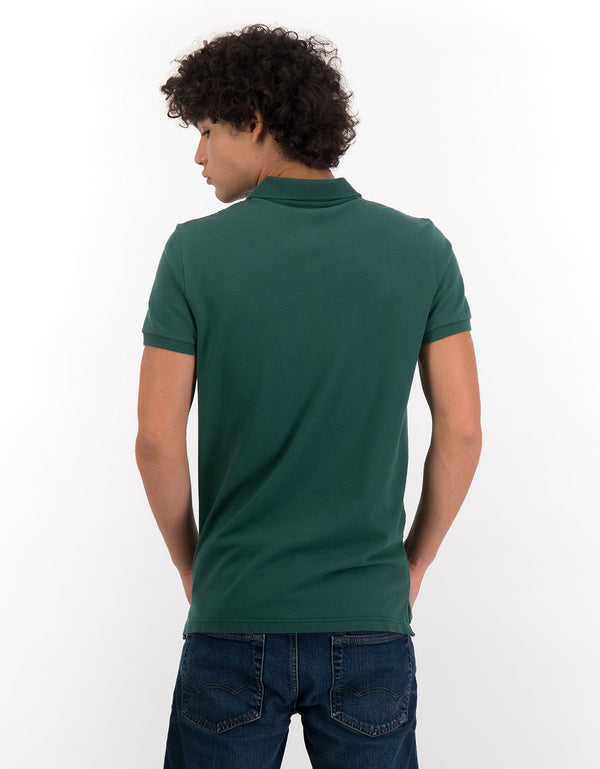 Camiseta Tipo Polo Slim Fit Ae - Verde