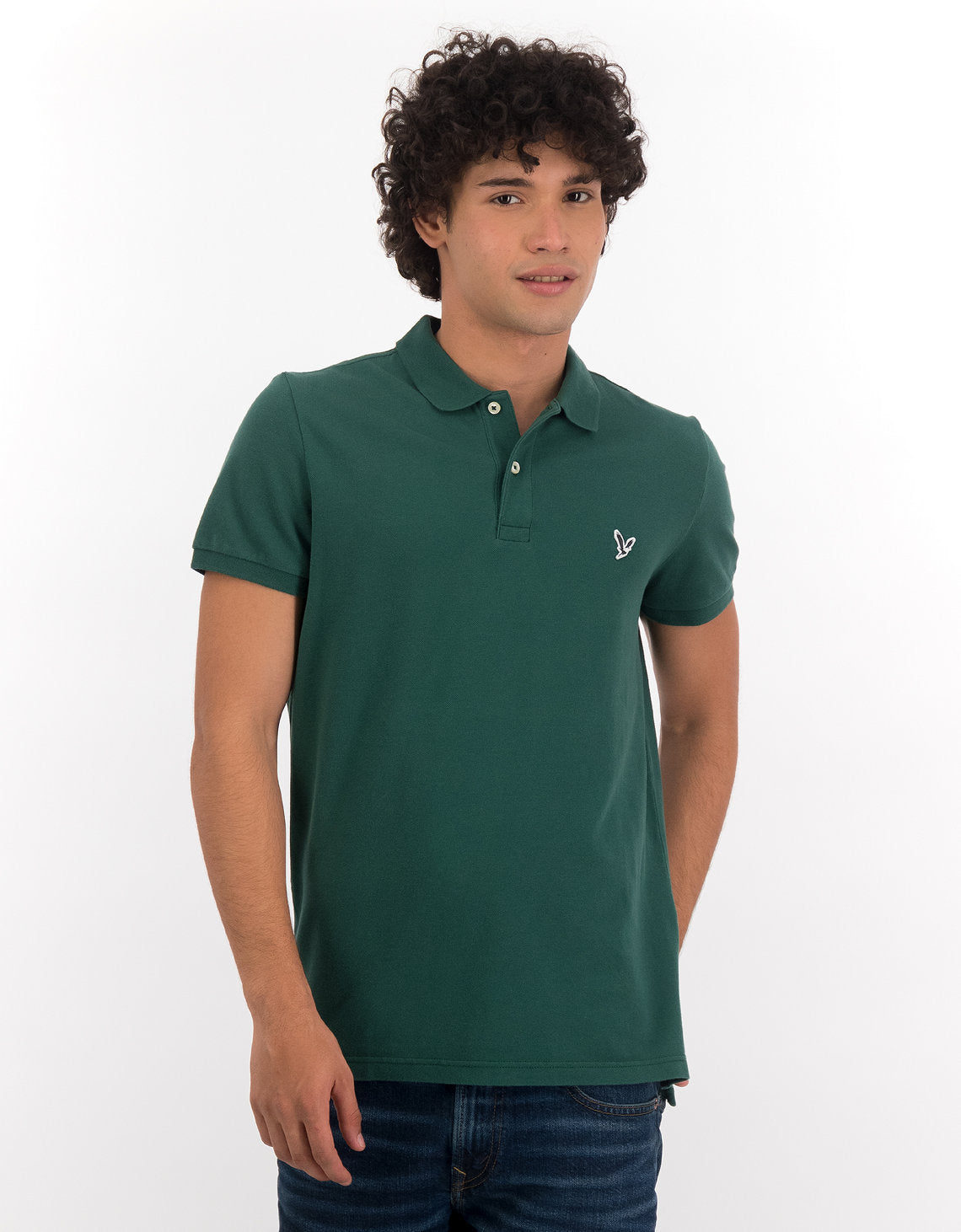 Camiseta Tipo Polo Slim Fit Ae - Verde 1165_9146_300_of