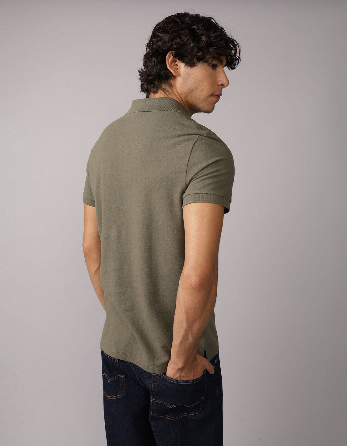 Camiseta Tipo Polo Slim Fit Ae - Generico 1165_9146_306_ob