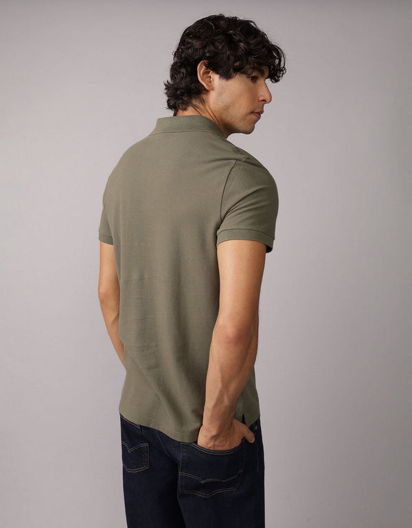 Camiseta Tipo Polo Slim Fit Ae - Generico
