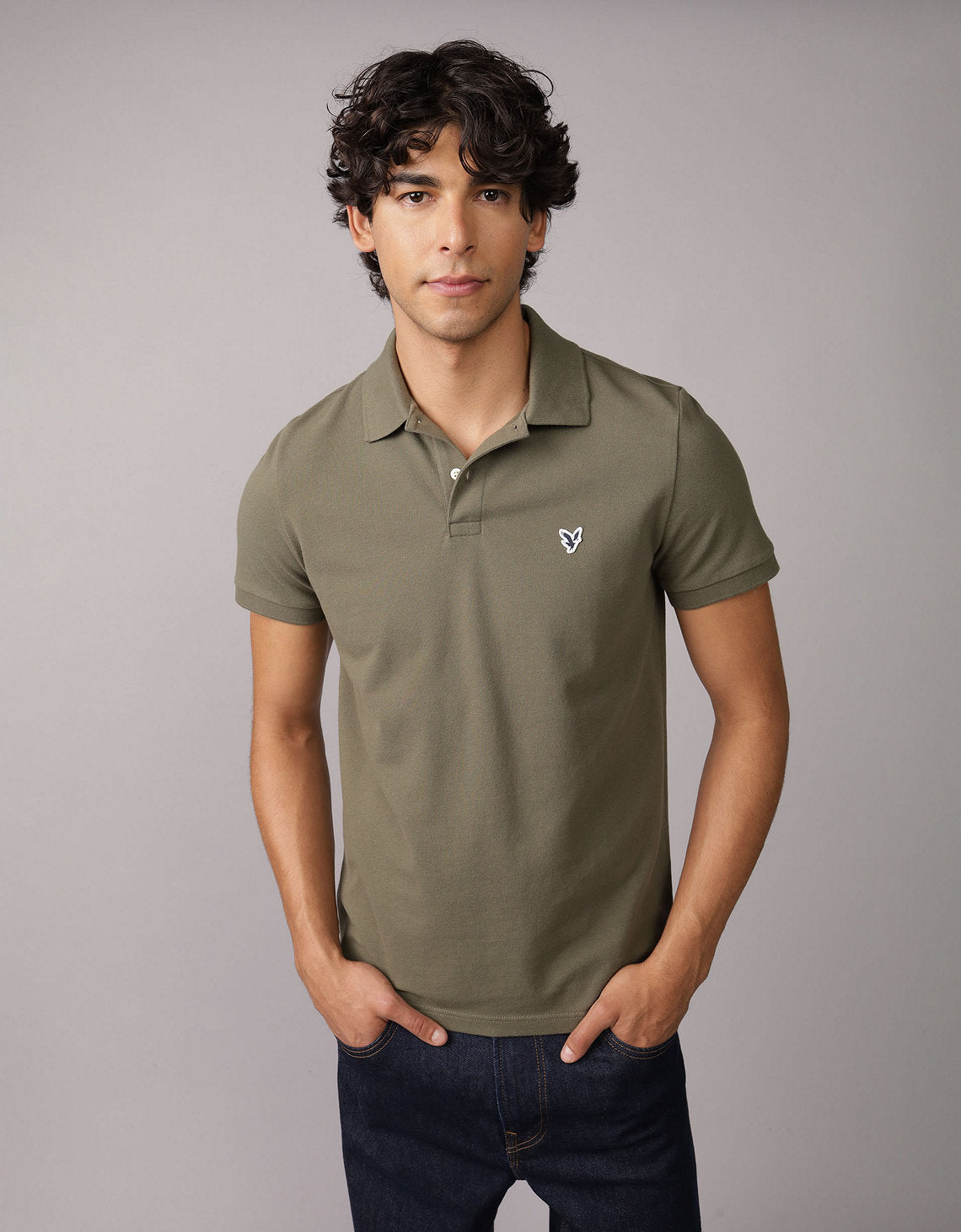 Camiseta Tipo Polo Slim Fit Ae - Generico 1165_9146_306_of
