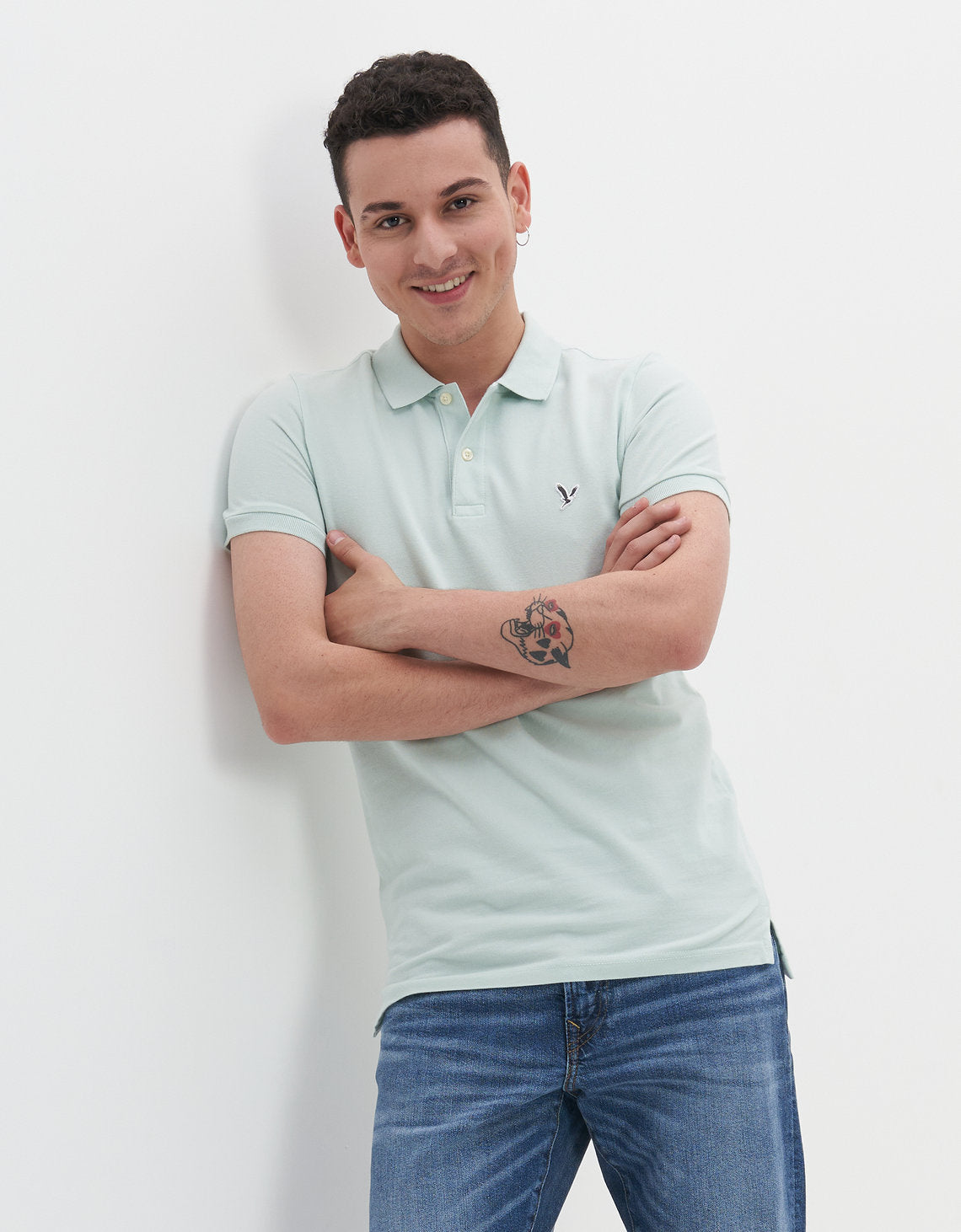 Camiseta Tipo Polo Slim Fit Ae - Generico 1165_9146_313_of
