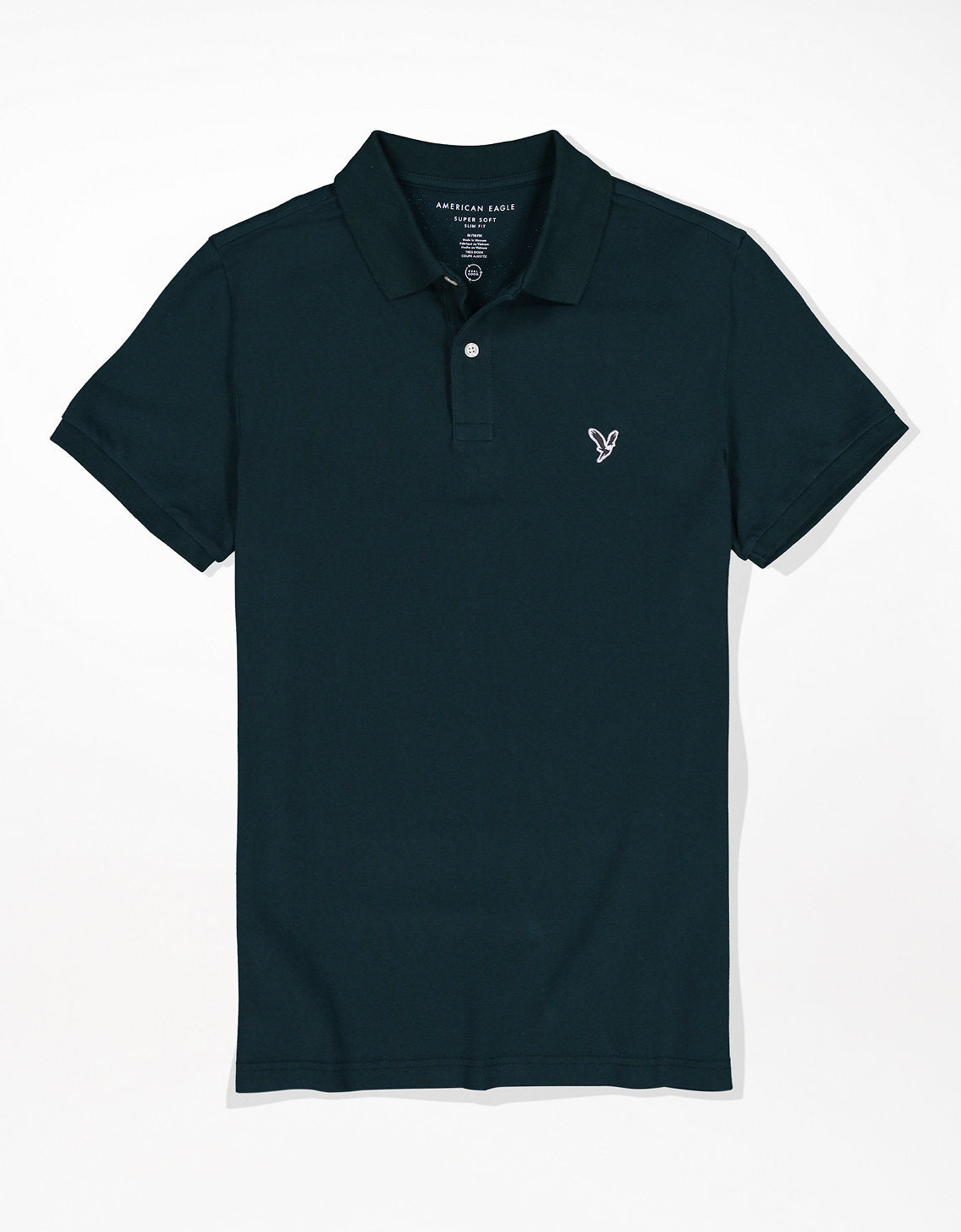 Camiseta Tipo Polo Slim Fit Ae - Azul 1165_9146_314_f