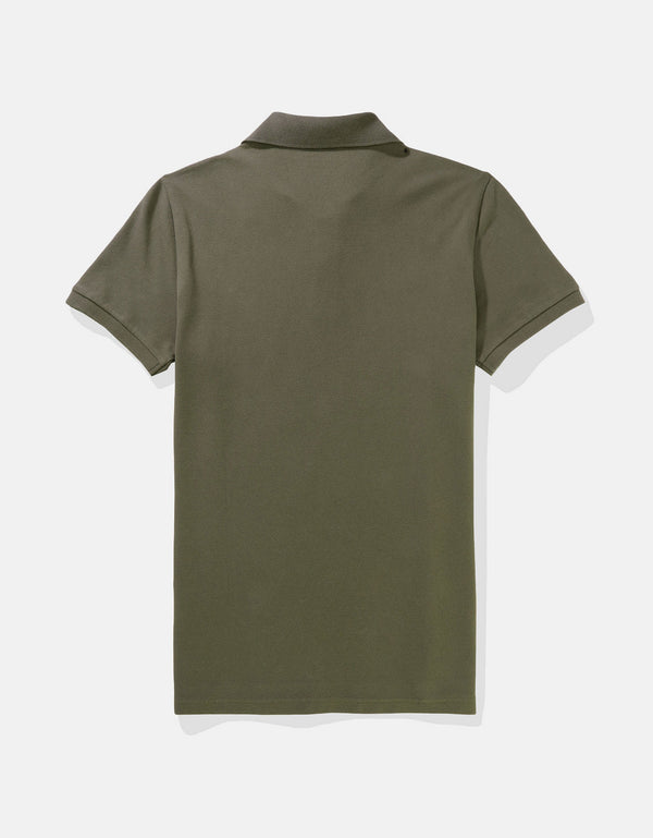 Camiseta Tipo Polo Slim Fit Ae - Verde