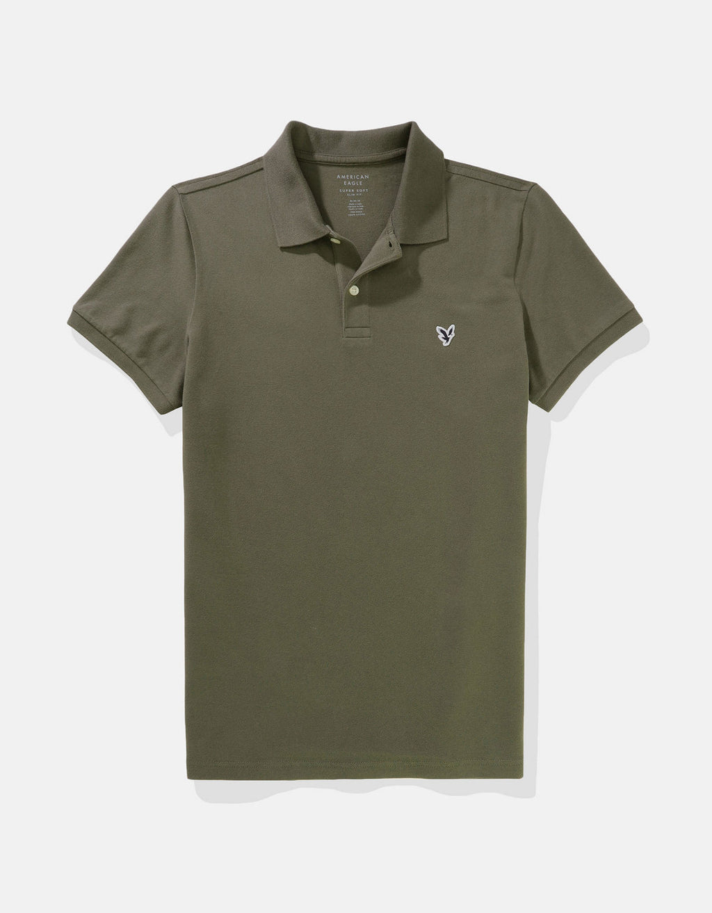 Camiseta Tipo Polo Slim Fit Ae - Verde 1165_9146_315_f