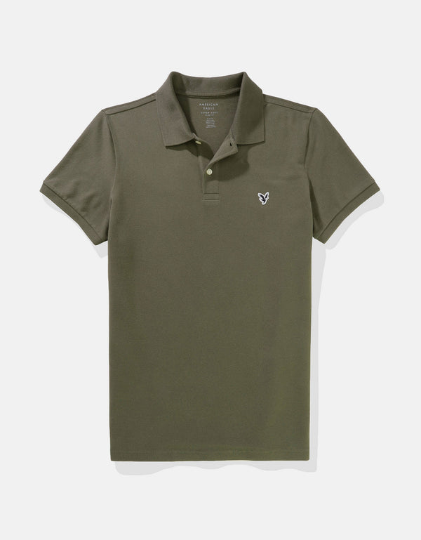 Camiseta Tipo Polo Slim Fit Ae - Verde