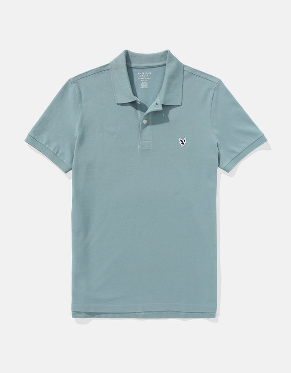 Camiseta Tipo Polo Slim Fit Ae - Verde