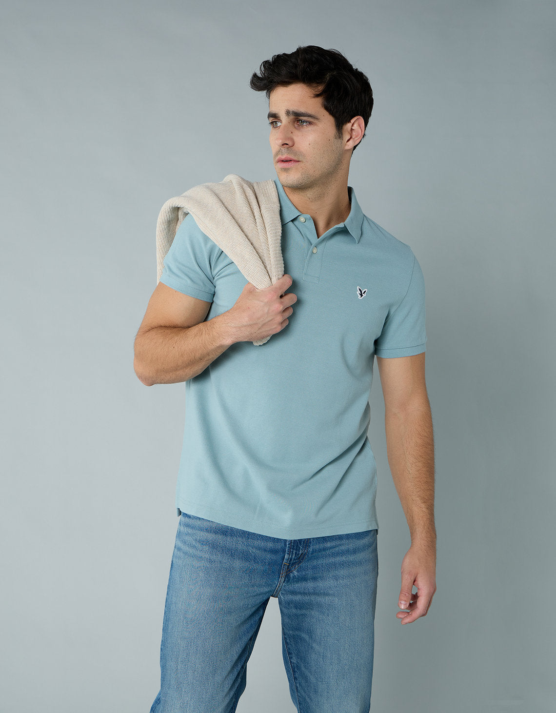 Camiseta Tipo Polo Slim Fit Ae - Generico 1165_9146_333_of