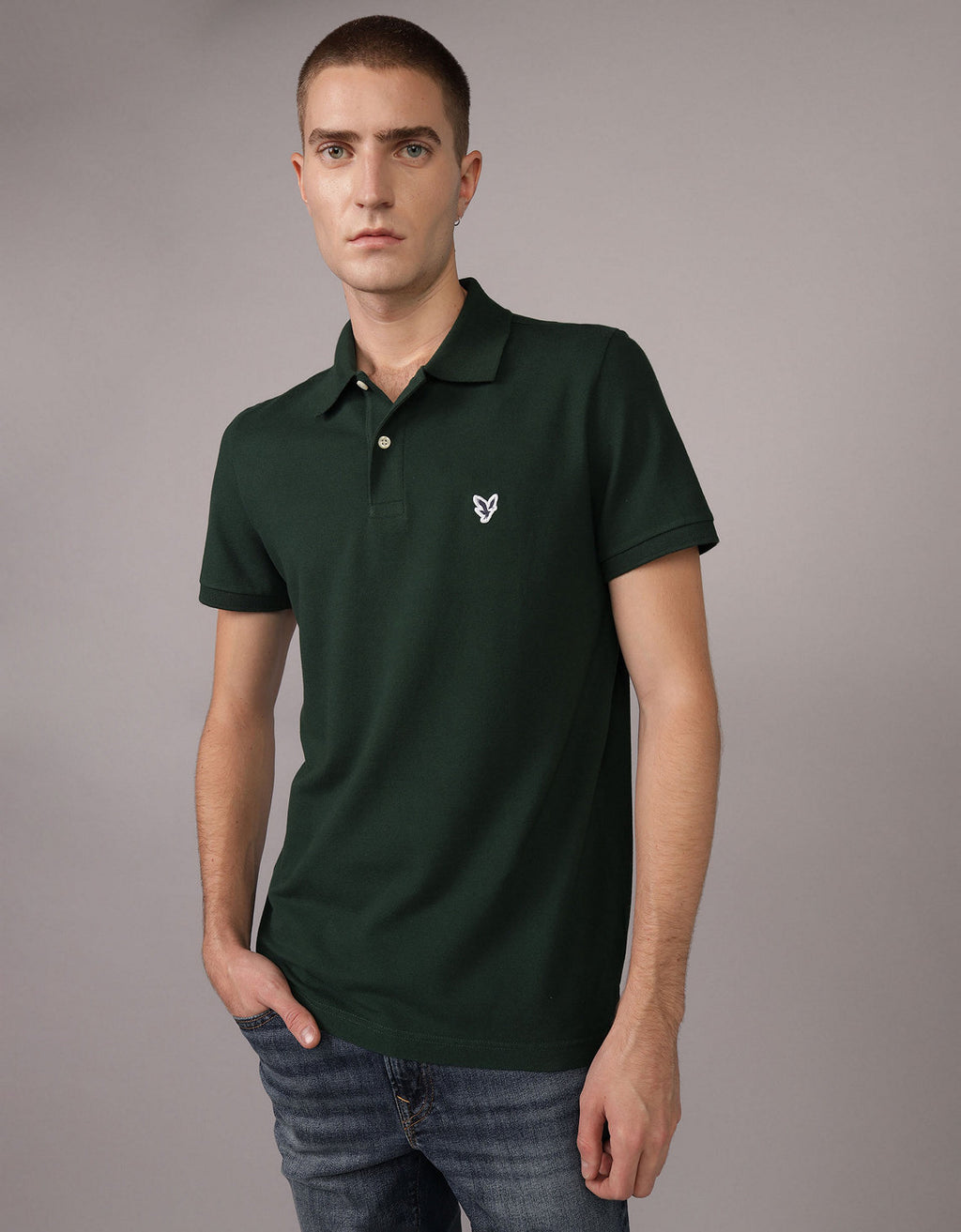 Camiseta Tipo Polo Slim Fit Ae - Generico 1165_9146_337_of