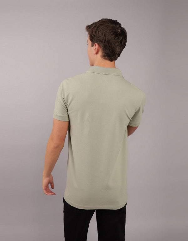 Camiseta Tipo Polo Slim Fit Ae - Generico