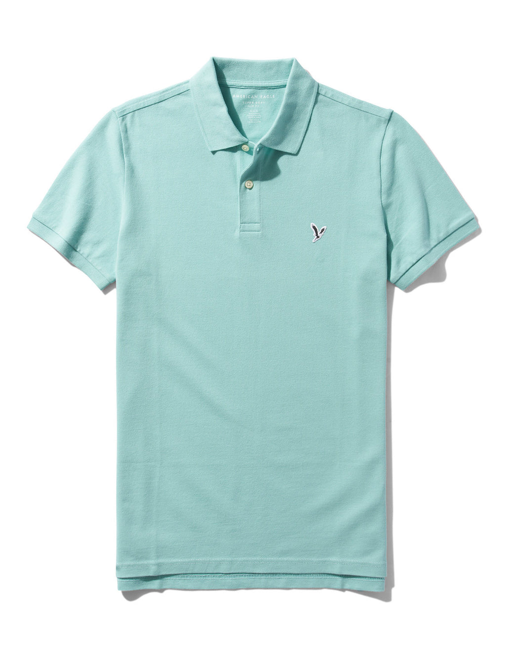 Camiseta Tipo Polo Slim Fit Ae - Azul 1165_9146_352_f