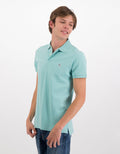 Camiseta Tipo Polo Slim Fit Ae - Azul 1165_9146_352_of