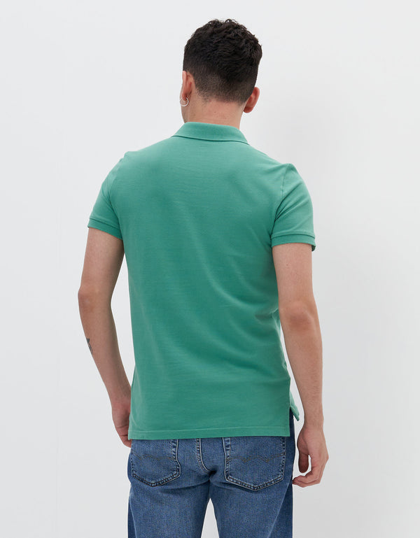 Camiseta Tipo Polo Slim Fit Ae - Verde