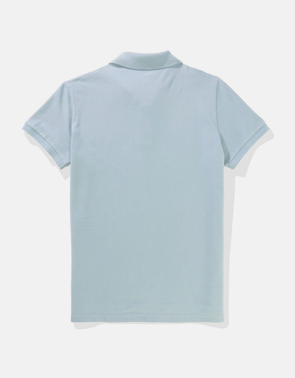 Camiseta Tipo Polo Slim Fit Ae - Azul