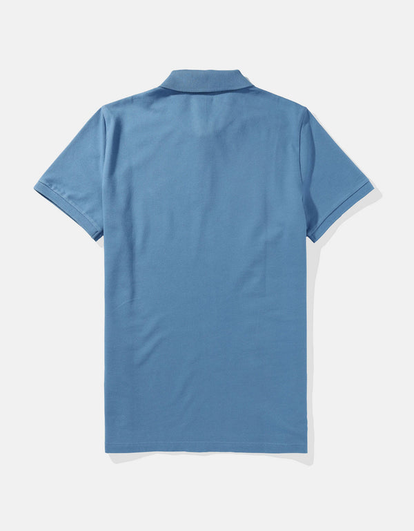 Camiseta Tipo Polo Slim Fit Ae - Azul