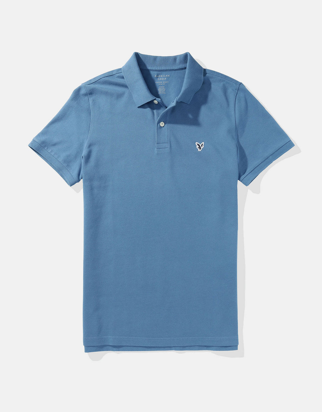 Camiseta Tipo Polo Slim Fit Ae - Azul 1165_9146_404_f