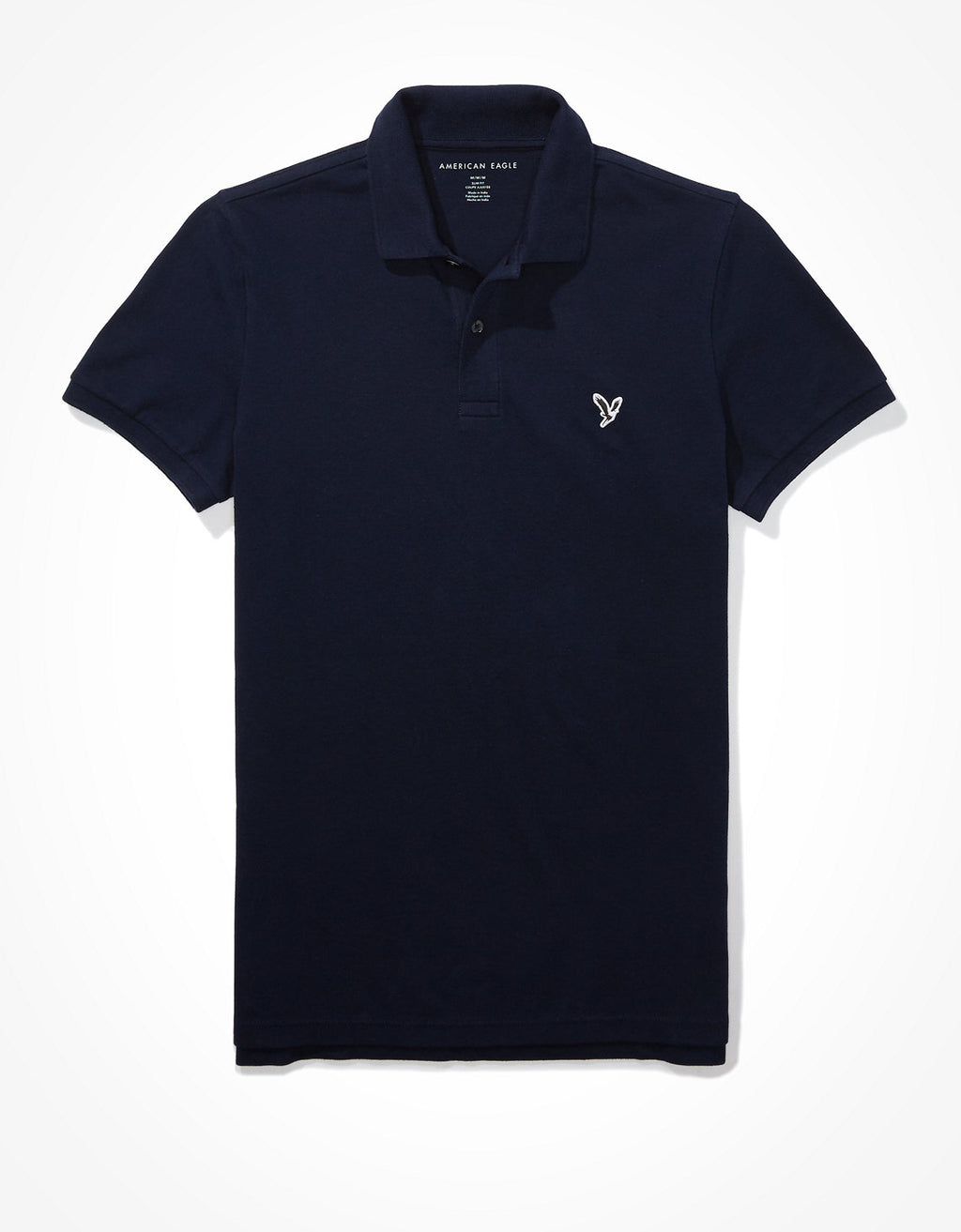 Camiseta Tipo Polo Slim Fit Ae - Azul 1165_9146_410_f