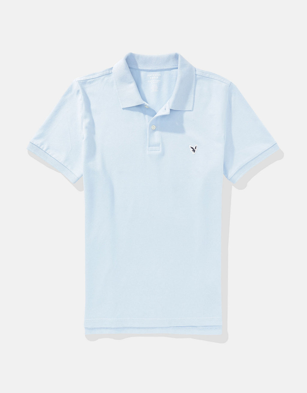 Camiseta Tipo Polo Slim Fit Ae - Azul 1165_9146_434_f