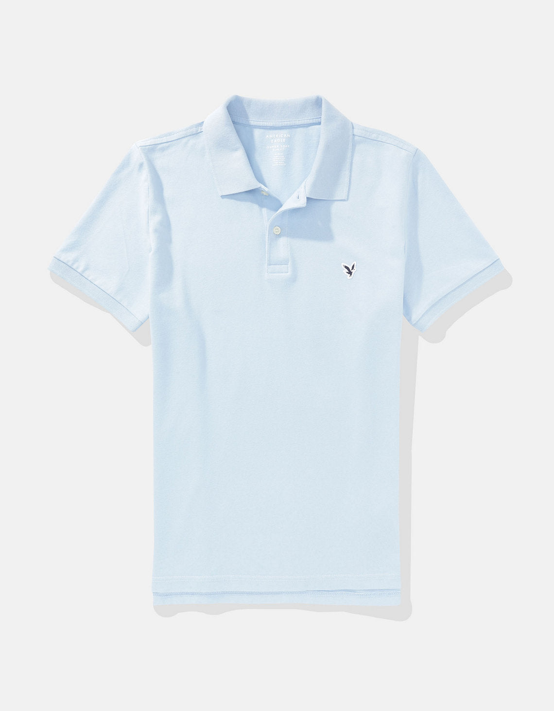 Camiseta Tipo Polo Slim Fit Ae - Azul 1165_9146_434_f