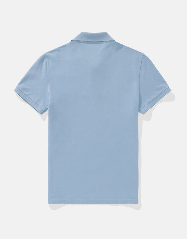 Camiseta Tipo Polo Slim Fit Ae - Azul