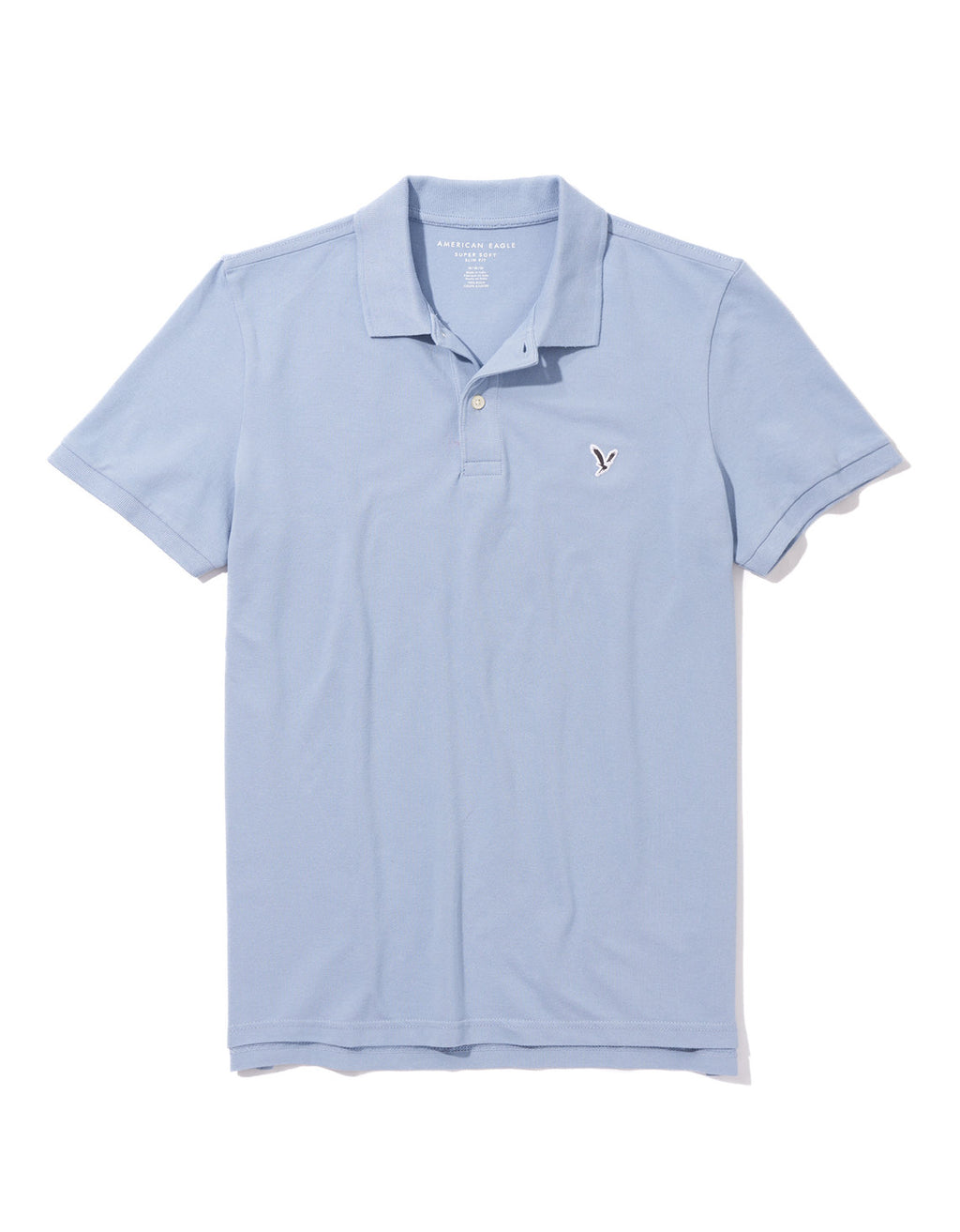 Camiseta Tipo Polo Slim Fit Ae - Azul 1165_9146_441_f