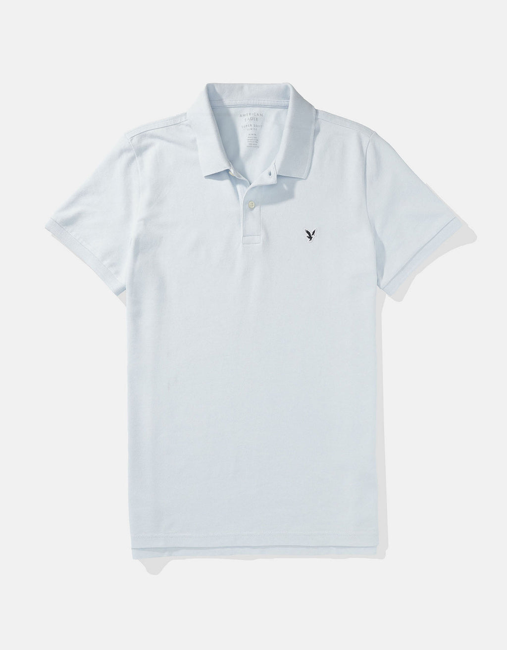 Camiseta Tipo Polo Slim Fit Ae - Azul 1165_9146_442_f