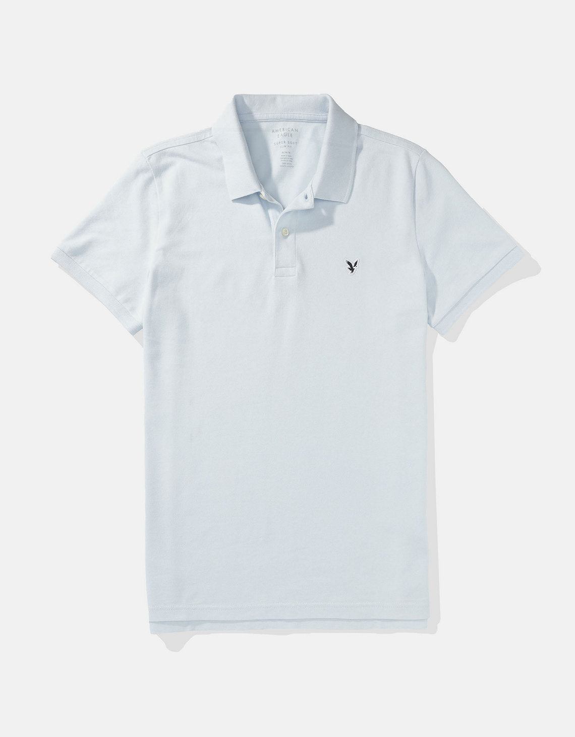 Camiseta Tipo Polo Slim Fit Ae - Azul 1165_9146_442_f
