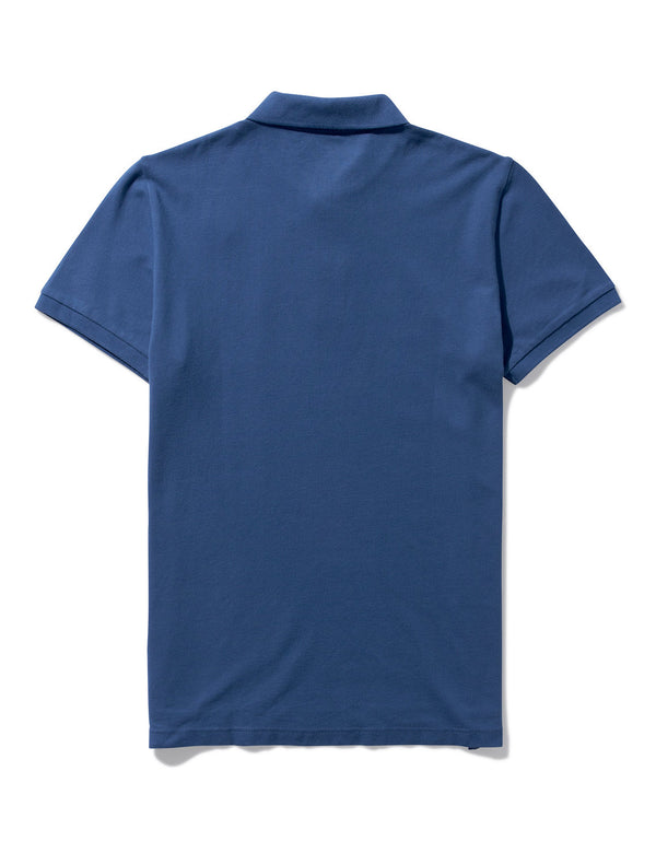 Camiseta Tipo Polo Slim Fit Ae - Azul