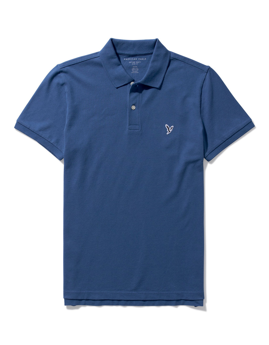 Camiseta Tipo Polo Slim Fit Ae - Azul 1165_9146_451_f