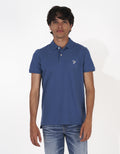 Camiseta Tipo Polo Slim Fit Ae - Azul 1165_9146_451_of