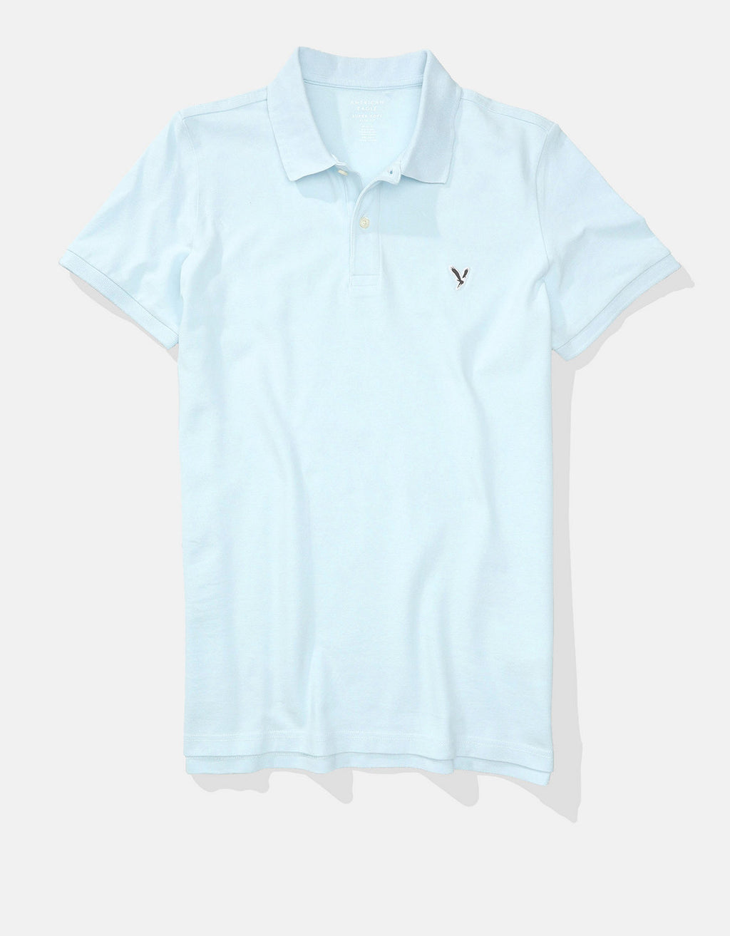 Camiseta Tipo Polo Slim Fit Ae - Azul 1165_9146_539_f