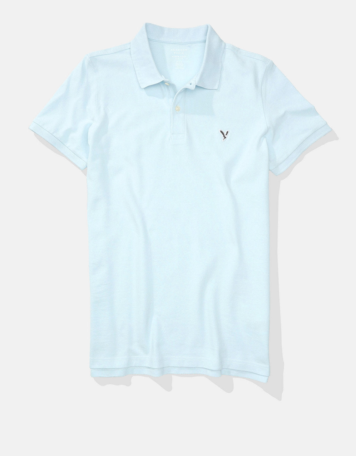 Camiseta Tipo Polo Slim Fit Ae - Azul 1165_9146_539_f