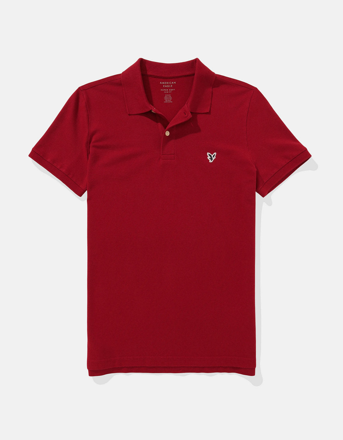 Camiseta Tipo Polo Slim Fit Ae - Azul 1165_9146_552_f