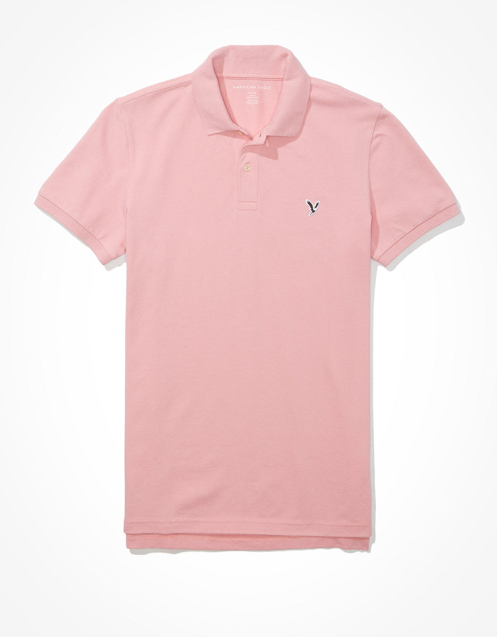 Camiseta Tipo Polo Slim Fit Ae - Rosa 1165_9146_603_f