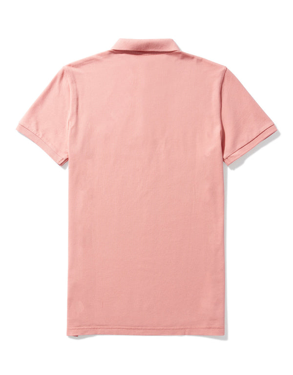 Camiseta Tipo Polo Slim Fit Ae - Rosa